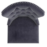 6. "Modern Grey Dining Chairs - Set of 2 for a trendy and elegant look"