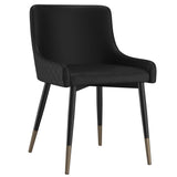 1. "Xander Dining Chair, Set of 2 in Black - Sleek and modern design"