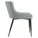 5. "Xander Dining Chair, Set of 2 in Light Grey and Black - High-quality construction for long-lasting durability"