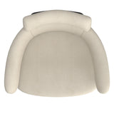 6. "Beige and Black Upholstered Dining Chairs - Create a sophisticated atmosphere in your dining room"