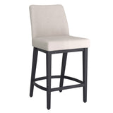 1. "Jace 26" Counter Stool, Set of 2, Beige Fabric and Black - Stylish and comfortable seating"