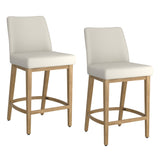 7. "Durable Natural Finish Counter Stools, Jace 26" Height, Set of 2"