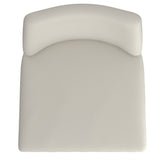 6. "Comfortable Beige Faux Leather Counter Stool, Set of 2"