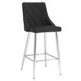 1. "Devo 26" Counter Stool, Set of 2, in Black - Sleek and stylish seating option"