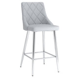 1. "Devo 26" Counter Stool, Set of 2, in Light Grey - Sleek and modern design"