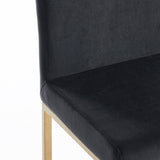 4. "Diego 26" Counter Stool, Set of 2 in Black and Aged Gold Leg - Enhance your kitchen or bar area"