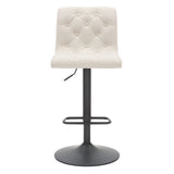 5. "Beige and Black Dex II Adjustable Air Lift Stool, Set of 2 - Ergonomic and Adjustable Seating"