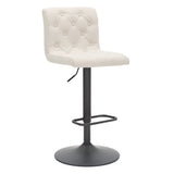 1. "Dex II Adjustable Air Lift Stool, Set of 2 in Beige and Black - Stylish and Versatile Seating Solution"