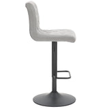 4. "Dex II Adjustable Air Lift Stool, Set of 2 in Grey and Black - Durable construction for long-lasting use"