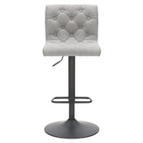 5. "Dex II Adjustable Air Lift Stool, Set of 2 in Grey and Black - Stylish addition to any home or office"