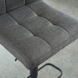 4. "Set of 2 grey stools - Ideal for kitchen islands or bar areas"