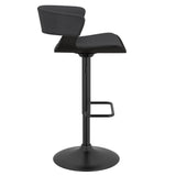 4. "Durable and sturdy Rover Adjustable Air Lift Stool in Charcoal and Black"