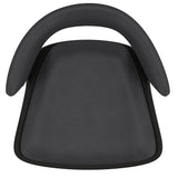 6. "Height-adjustable Rover Adjustable Air Lift Stool in Charcoal and Black"