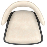 7. "Rover Adjustable Air Lift Stool in Ivory and Black - Ergonomic and stylish seating option"