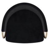 6. "Lavo 26" Counter Stool - Black and Gold Metal Frame with Cushioned Seat"