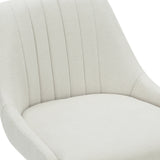 6. "Kron Adjustable Height Stools - Set of 2 beige fabric swivel stools for modern and comfortable seating"