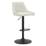 1. "Kron Adjustable Height Air-Lift Swivel Stool, Set of 2, Beige Fabric - Comfortable seating for your home or office"