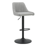 1. "Kron Adjustable Height Air-Lift Swivel Stool, Set of 2, Grey Fabric - Comfortable and Stylish Seating"
