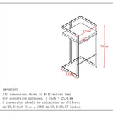 8. "Black and Gold Counter Stool - Versatile and functional seating option for any space"