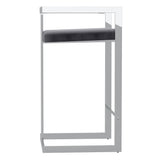 5. "Cosmo 26" Counter Stool in Grey and Silver - Comfortable seating solution for your home"