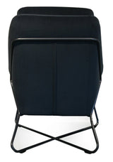 4. "Dark Grey Velvet Romeo Lounge Chair: Enhance your relaxation with this plush seating option"