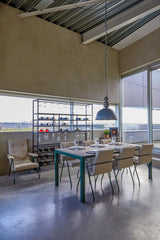 7. Retro Lounge Chair - Light Grey Tweed with Solid Wood Legs