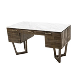 1. "Aura Writing Desk with spacious storage drawers and sleek design"