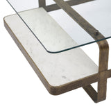 4. "Translucent coffee table featuring a unique see-through design"