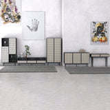 2. "Handcrafted Cane Console Table - Stylish Addition to Any Room"