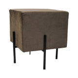 3. "Elegant Earth Wind & Fire Square Pouffe Stool - Velvet for stylish home decor"
