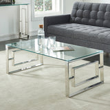 2. "Silver Eros Coffee Table - Stylish addition to any living room"