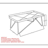 8. "Natural and Aged Gold Madox Coffee Table - Add a Touch of Glamour to Your Living Space"