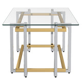 4. "Silver and Gold Coffee Table - Enhance your living space with the Florina design"