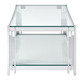 4. "Silver accent table - Enhance your decor with this elegant piece"