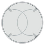 5. "Elegant Strata Coffee Table in Chrome perfect for any home decor"