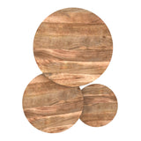 6. "Natural and Black Coffee Table Set - Versatile and practical for everyday use"