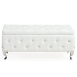 5. "Multi-purpose Storage Ottoman Bench - Convenient and Chic Furniture Piece"