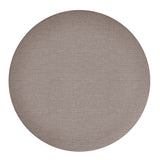4. "Warm Grey and Black Demi Round Ottoman - Functional and Chic Home Decor"