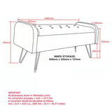 8. "Black and Aged Gold Ottoman/Bench - Functional and Fashionable Home Storage Solution"