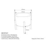 8. "Functional and Chic Beige and Natural Ottoman - Heidi Round Storage Ottoman"