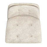 6. "Caleb Accent Chair in Beige Fabric and Black - Durable construction for long-lasting use"