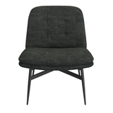 5. "Caleb Accent Chair in Charcoal Fabric and Black - Ideal for lounging and relaxation"