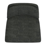 6. "Charcoal Fabric and Black Caleb Chair - Enhance your living room with this chic seating option"