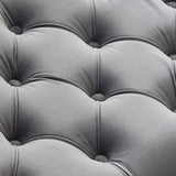 7. "Velci Accent Chair in Grey - Contemporary style with a touch of sophistication"