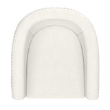 6. "Velci Accent Chair in Ivory - Versatile seating option for any decor"