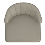 6. "Kyrie Accent Chair - Grey-Beige and Espresso color scheme adds sophistication"