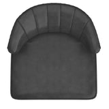 6. "Kyrie Accent Chair in Grey and Espresso - Versatile seating solution for any room"