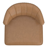 6. "Saddle and Espresso Kyrie Accent Chair - Versatile and visually appealing"