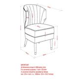 8. "Saddle and Espresso Kyrie Accent Chair - Crafted with comfort and style in mind"