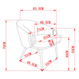 8. "Black and Aged Gold Zita Accent Chair - Create a Stylish and Inviting Atmosphere in Any Room"